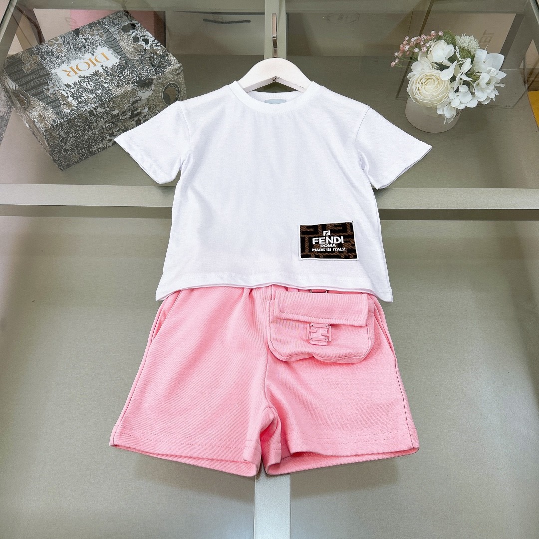 Fendi spring and summer children's suit Kids Children Clothing