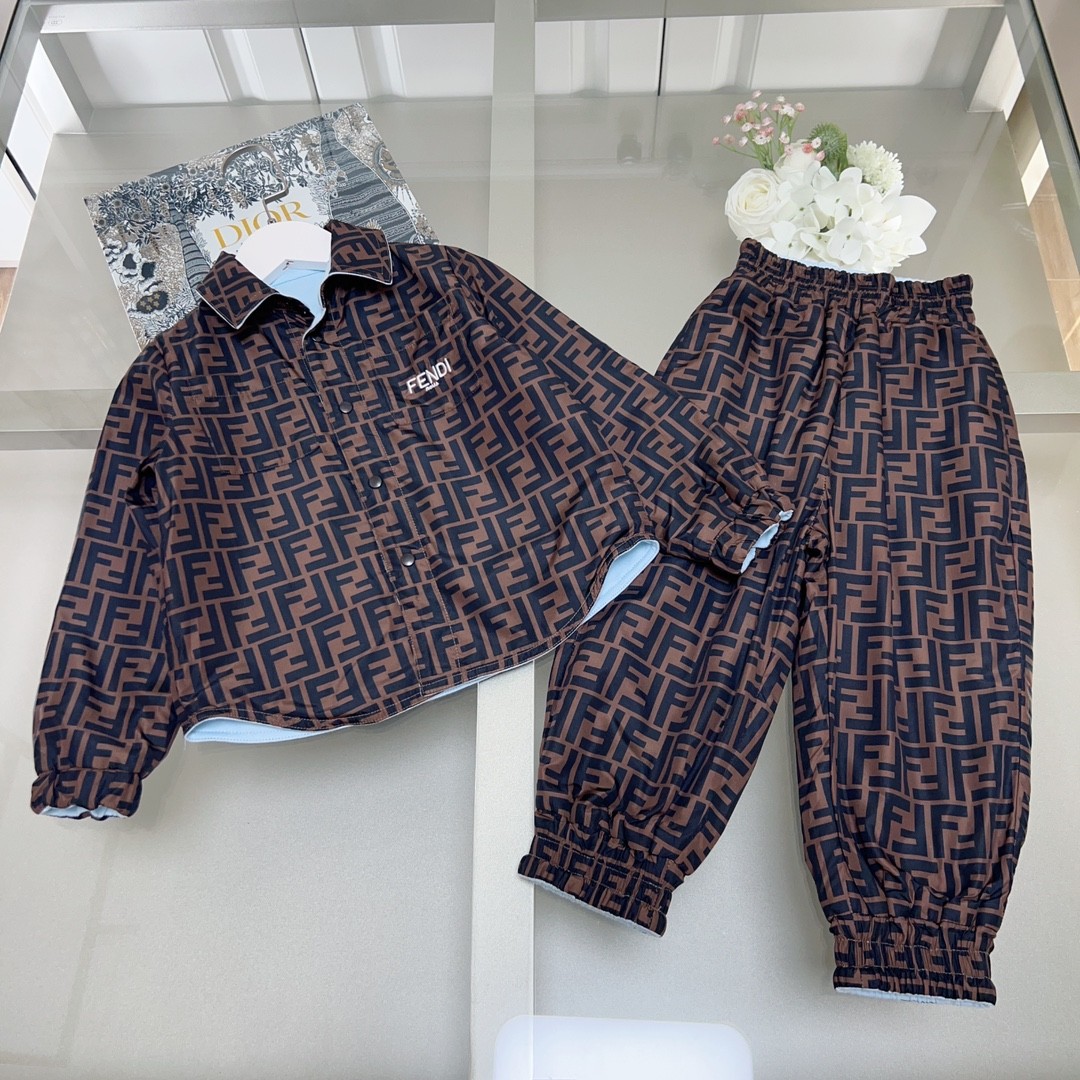 Fendi spring and summer children's suit Kids Children Clothing