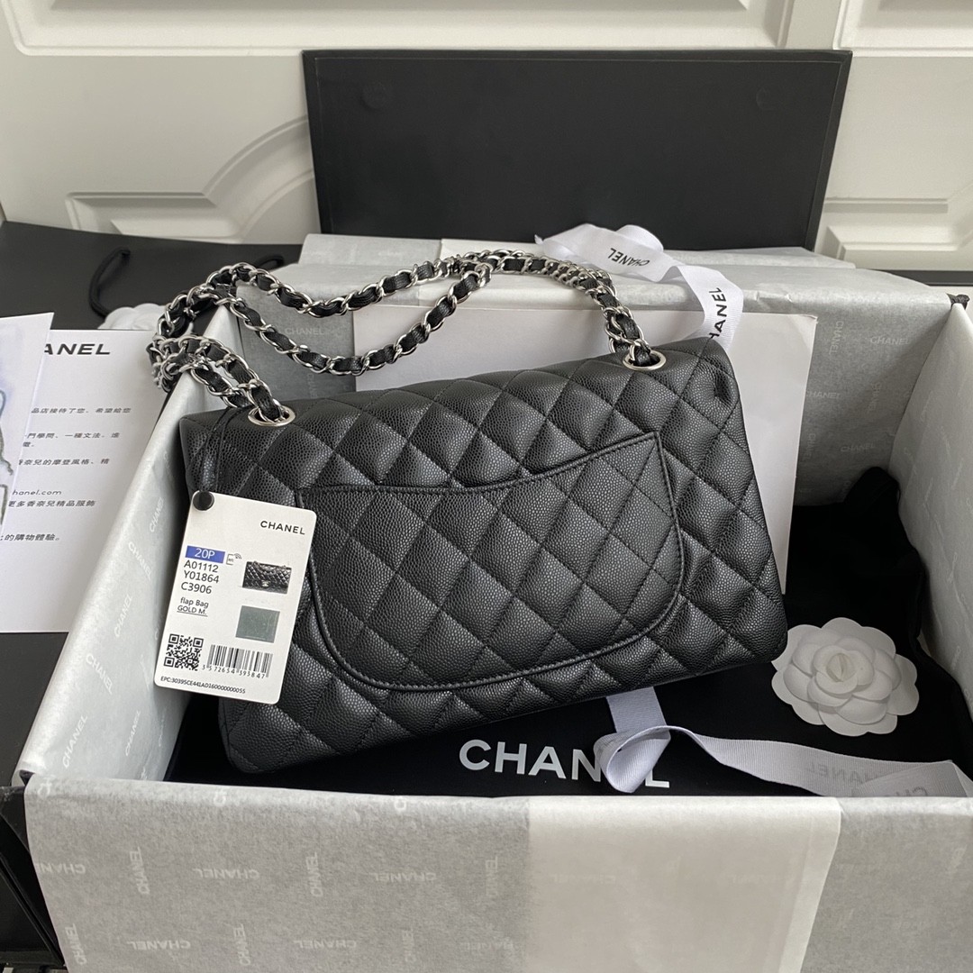 Chanel Classic Flap Bag A01112, Top Quality,  Medium   Size: 15.5*25.5*6.5cm