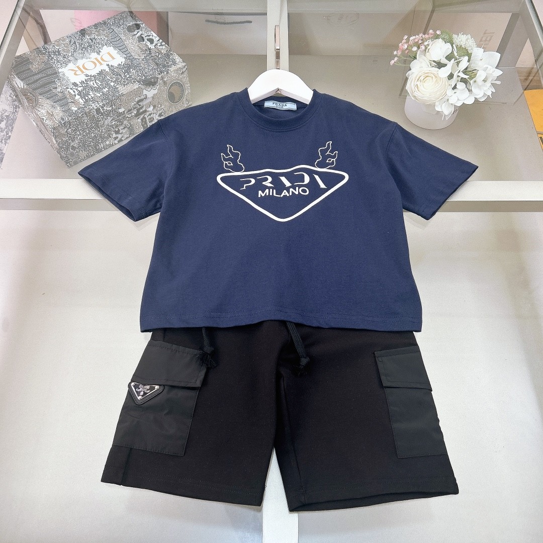 Prada Year of the Dragon Limited T-shirt Set Kids Children Clothing