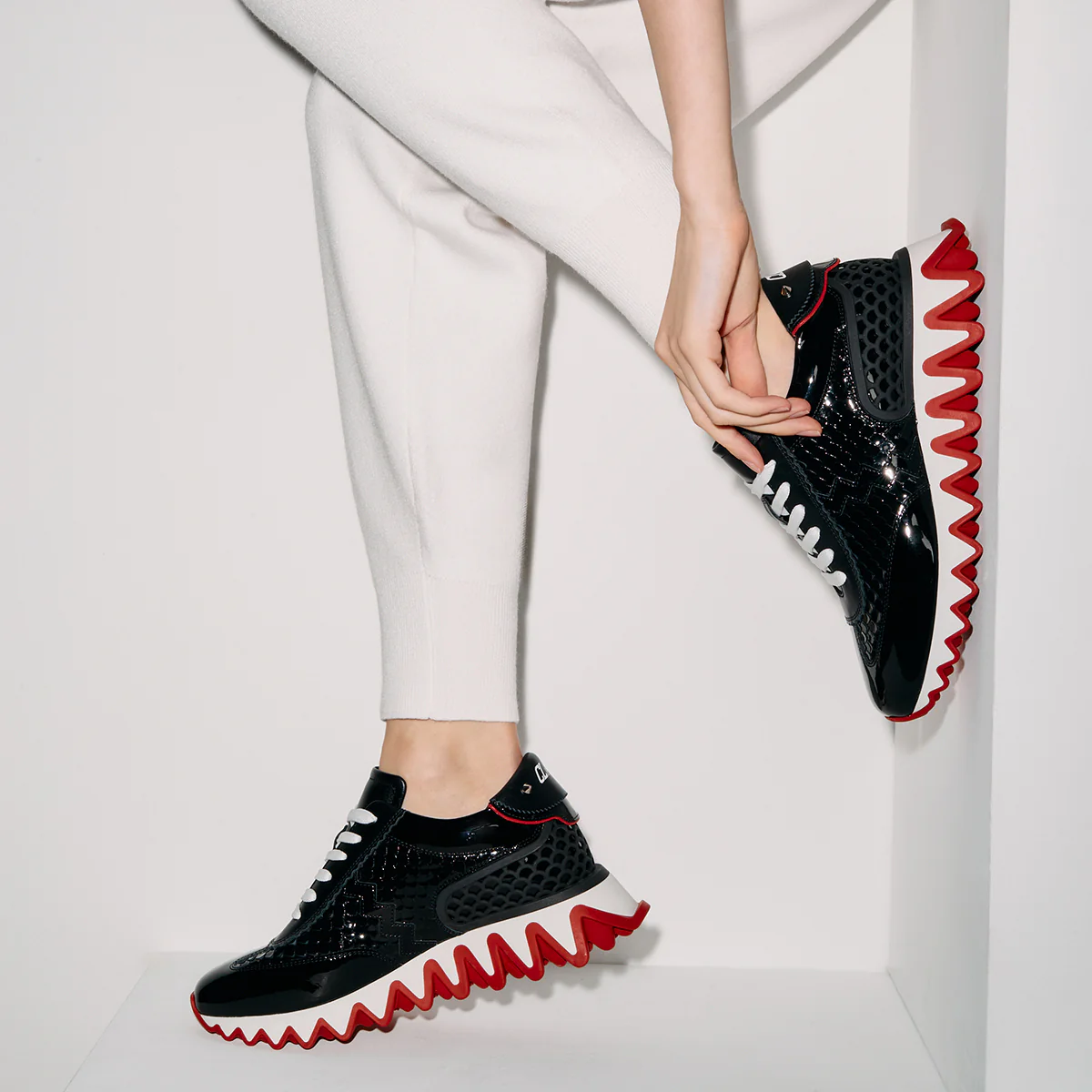 Christian Louboutin Shoes Loubishark Woman Sneaker