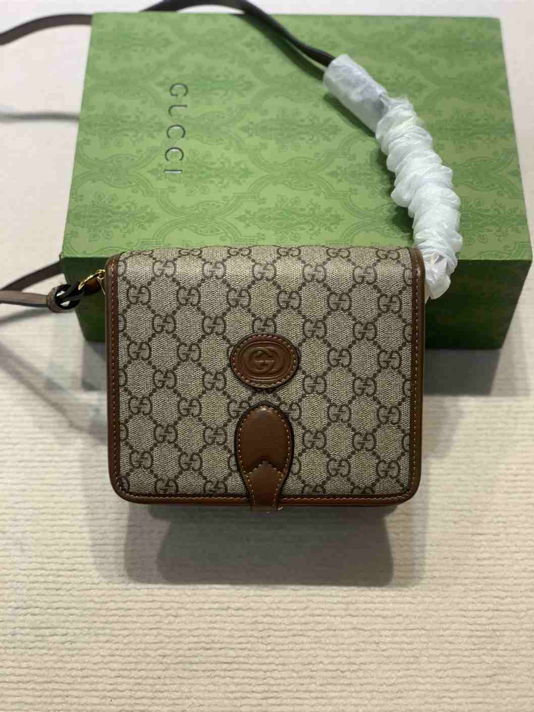 Gucci Mini shoulder Bag with Interlocking G replica