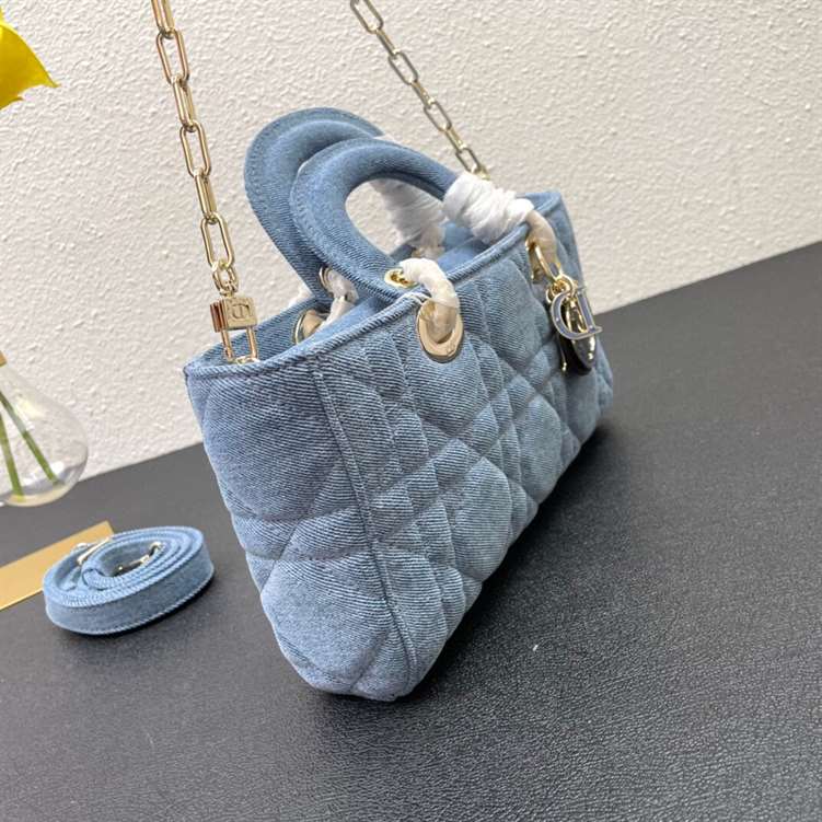Dior Lady D-Joy Bag Cannage Denim replica