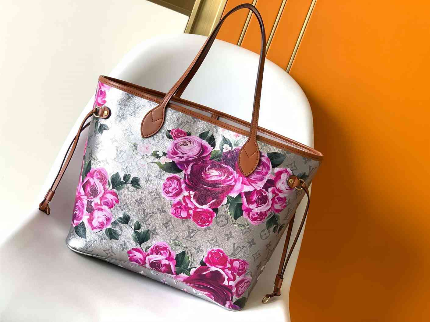 Louis Vuitton NEVERFULL MM TOTE BAG Garden Flowers-Original replica