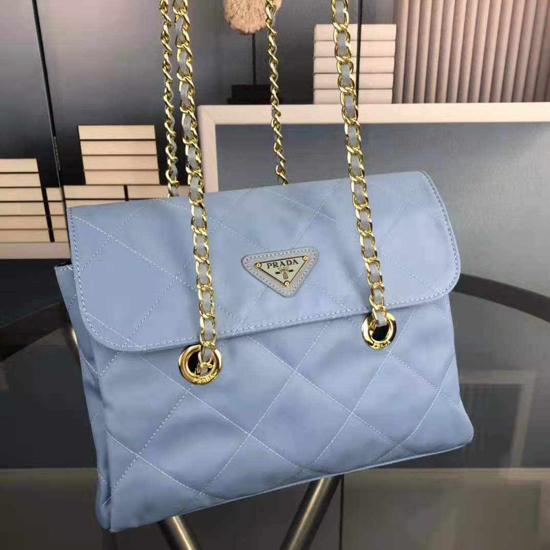 Prada Black Quilted Nylon Vintage Shoulder Bag replica