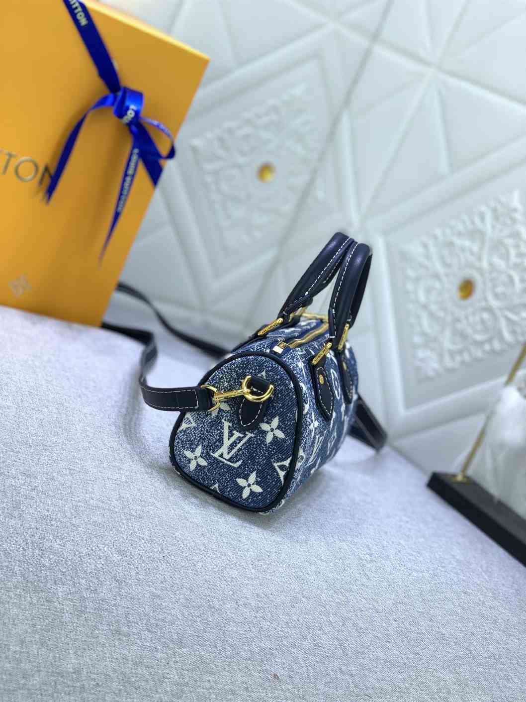 Louis Vuitton NANO SPEEDY Monogram Denim  replica