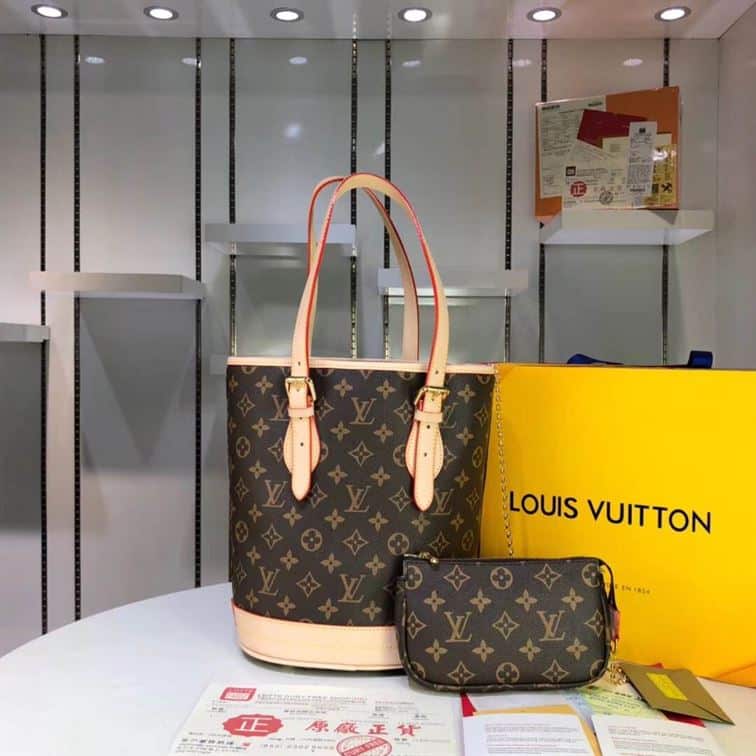 Louis Vuitton MONOGRAM CANVAS PETIT BUCKET BAG replica