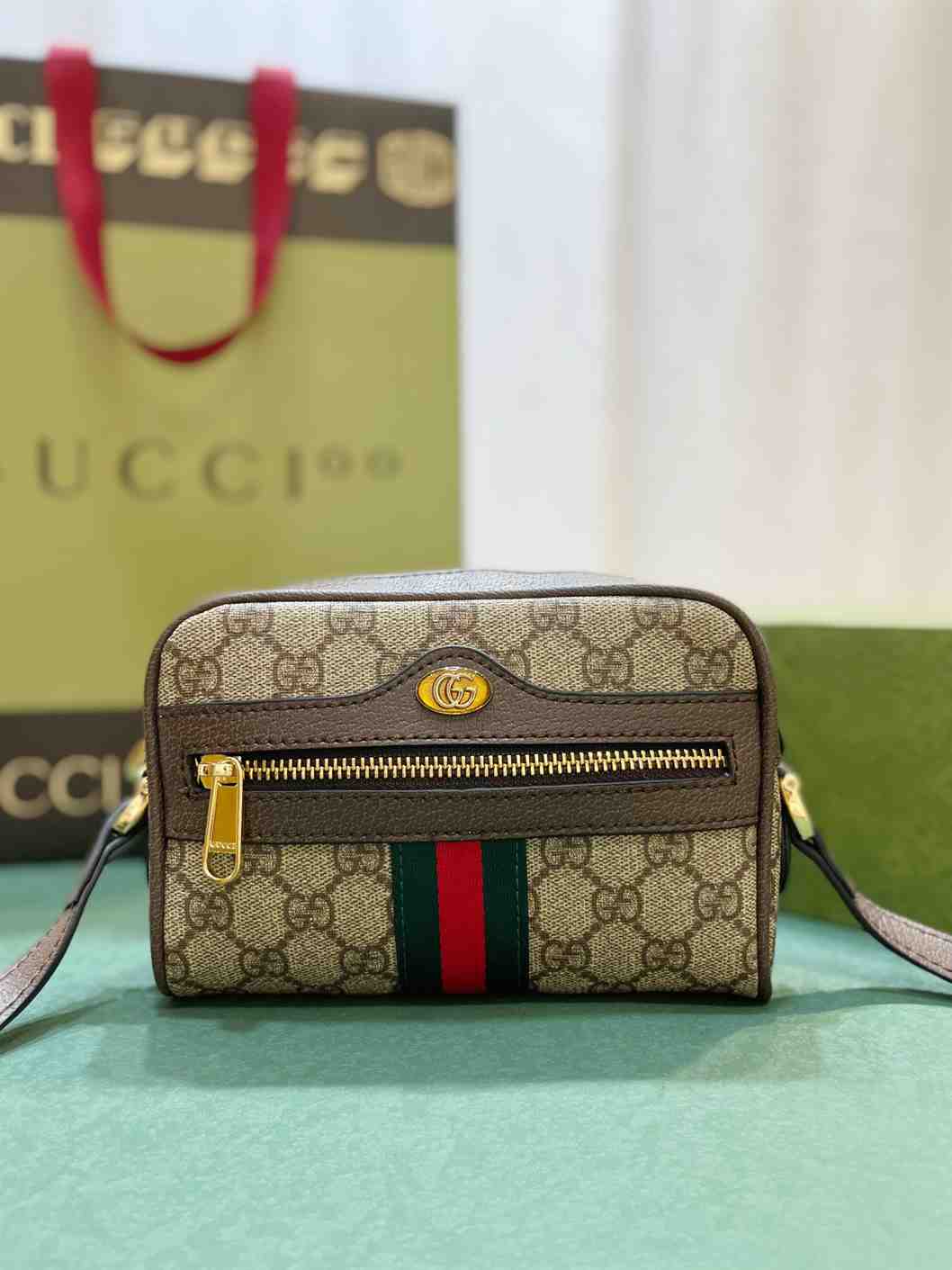 Gucci Ophidia GG Supreme Mini Bag replica