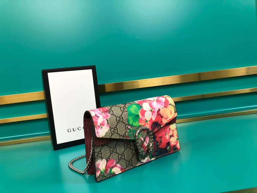 Gucci Dionysus Bag Blooms Print GG Coated Canvas replica