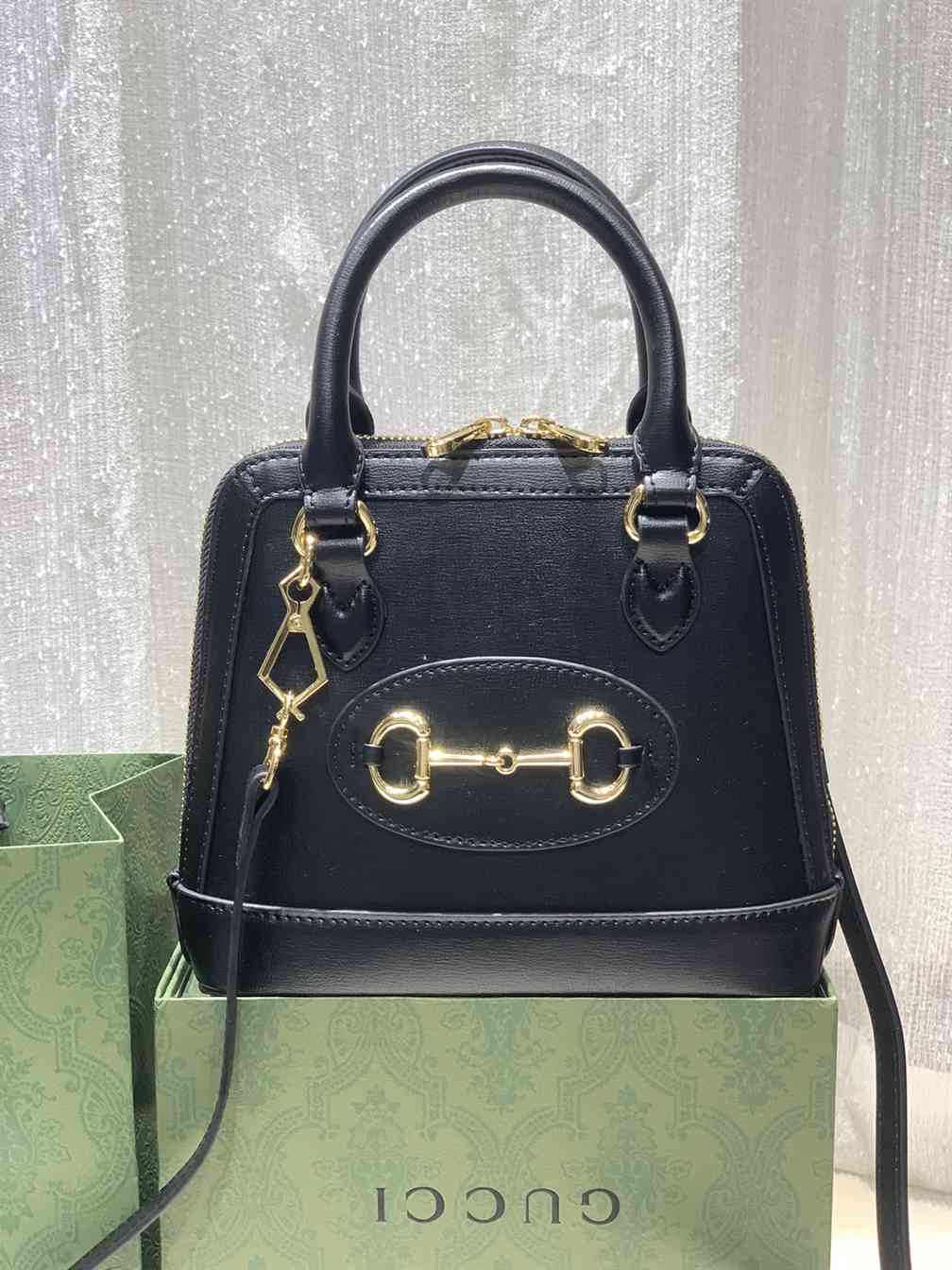 Gucci Horsebit 1955 Leather Mini Top Handle Bag replica