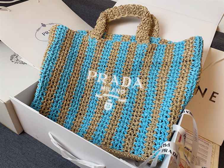 Prada Large Raffia Tote Bag replica