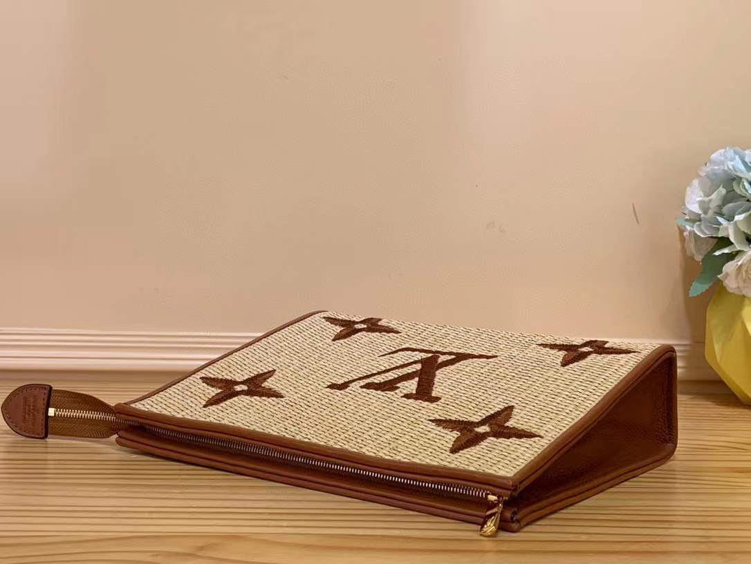 Louis Vuitton Raffia Monogram Toiletry Pouch 26-Original replica
