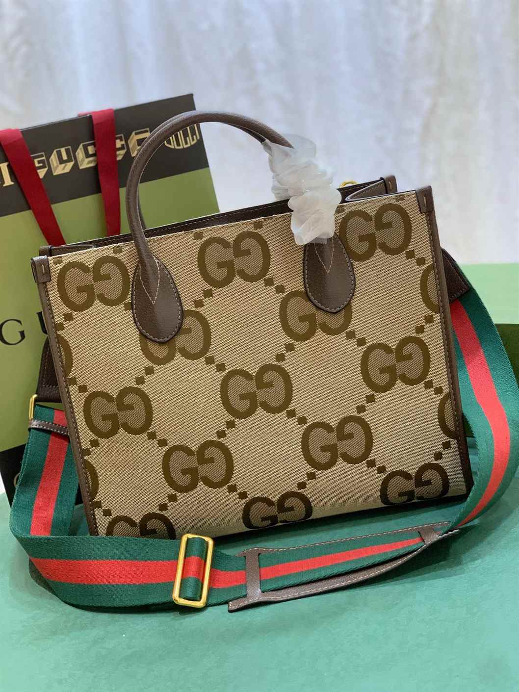 Gucci Tote bag with jumbo GG replica