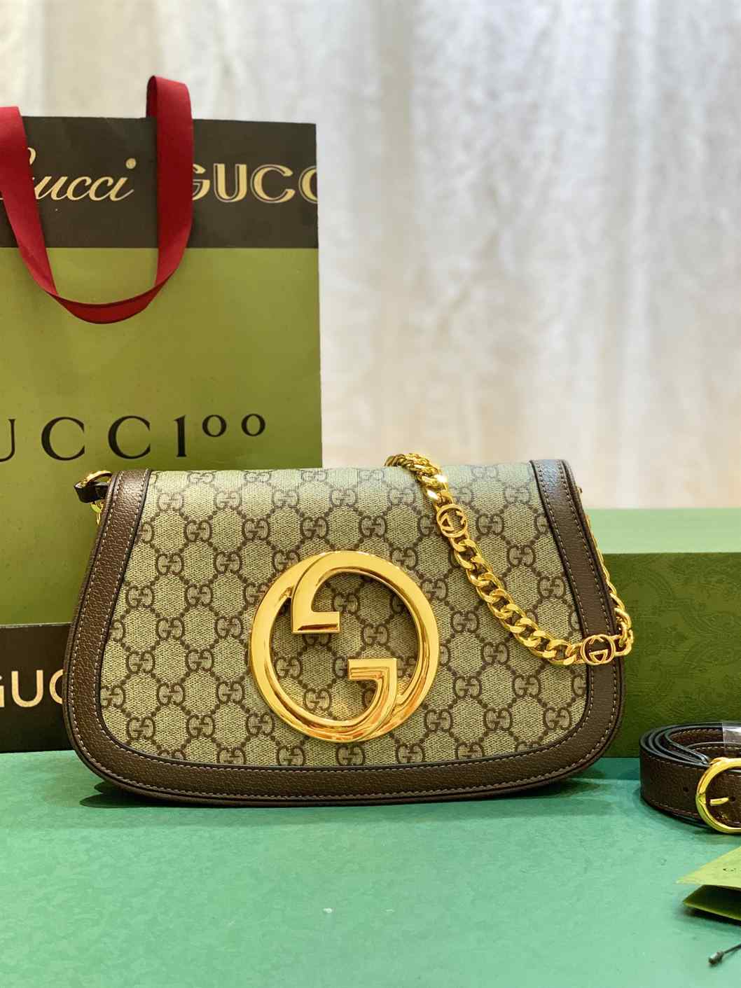 Gucci Blondie canvas bag replica