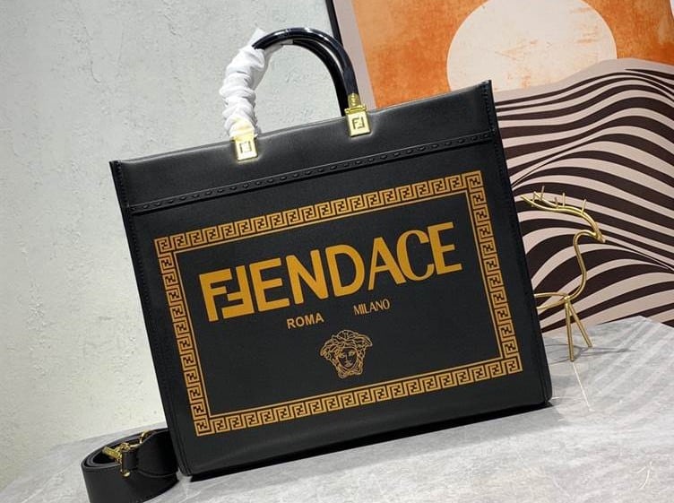 FENDACE LOGO SUNSHINE TOTE BAG replica