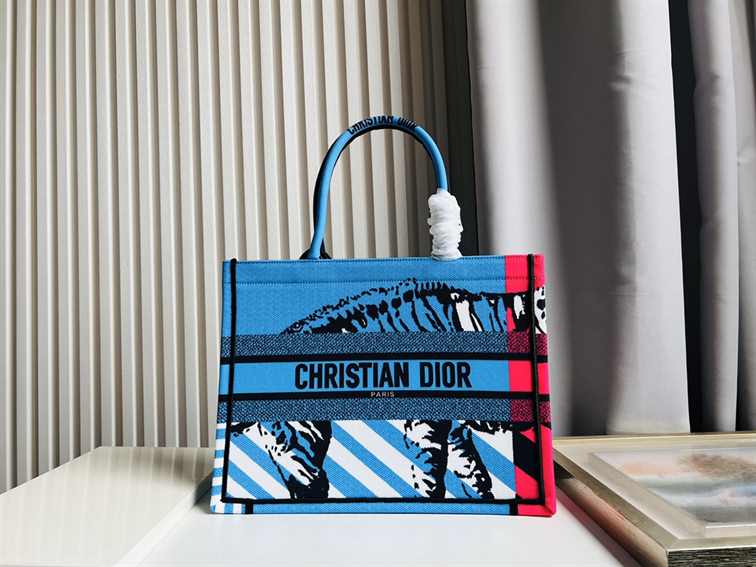 Dior Small Book Tote Animal Pattern replica