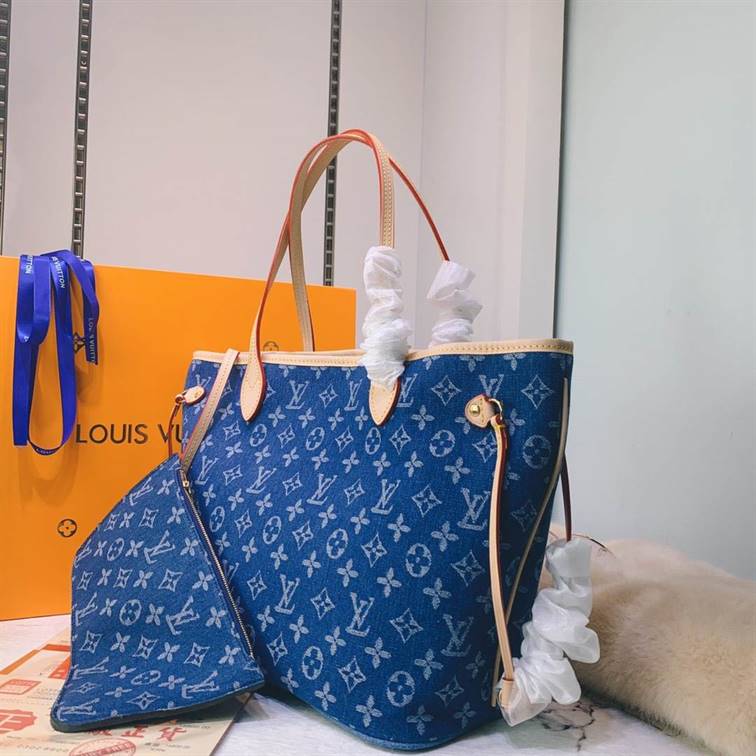Louis Vuitton Neverfull Classic Tote Denim Style replica