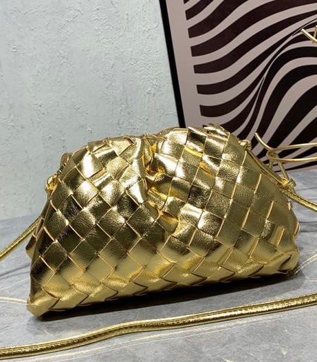 Bottega Veneta Intrecciato Shiny Mini Pouch replica