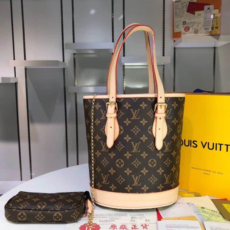 Louis Vuitton MONOGRAM CANVAS PETIT BUCKET BAG replica