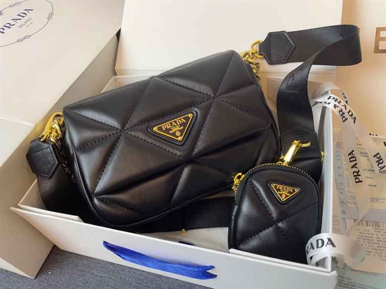 Prada System Nappa Leather Patchwork Bag replica