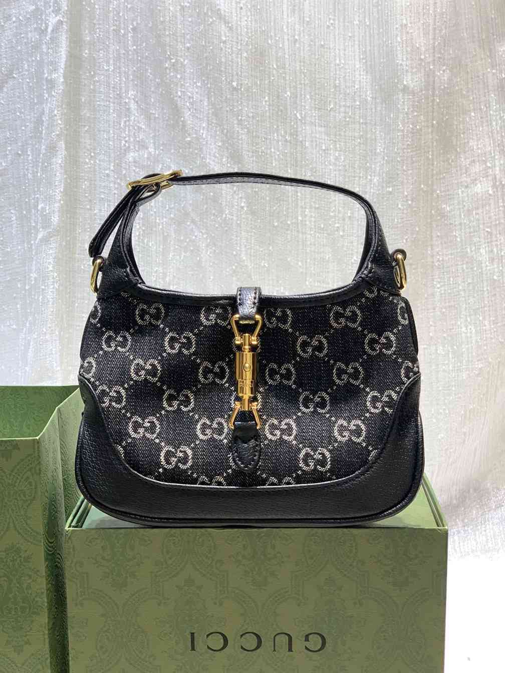 Gucci Jackie 1961 Denim Mini Shoulder Bag replica