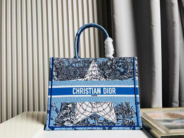 Dior Medium Book Tote Earth Pattern replica