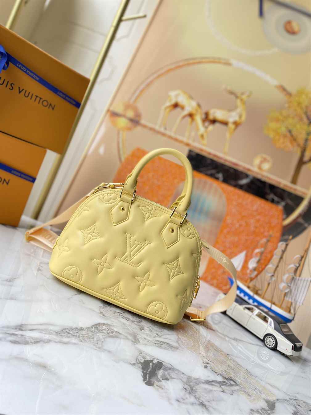 Louis Vuitton ALMA BB Bubblegram replica