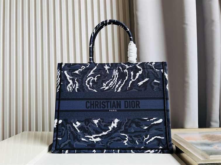 Dior Medium Book Tote Earth Pattern replica