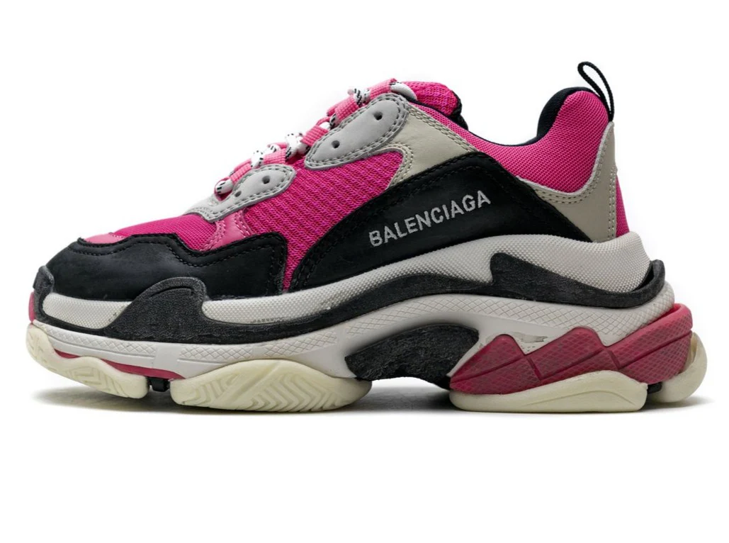 Réplica BALENCIAGA TRIPLE S BLACK WHITE & PINK