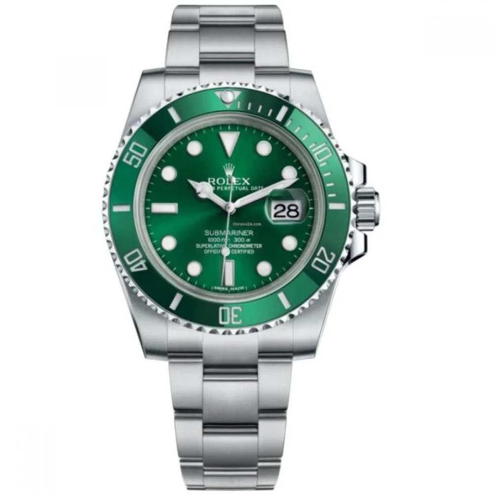 Rolex Submariner Hulk Green Dial Steel Men s Watch 116610LV