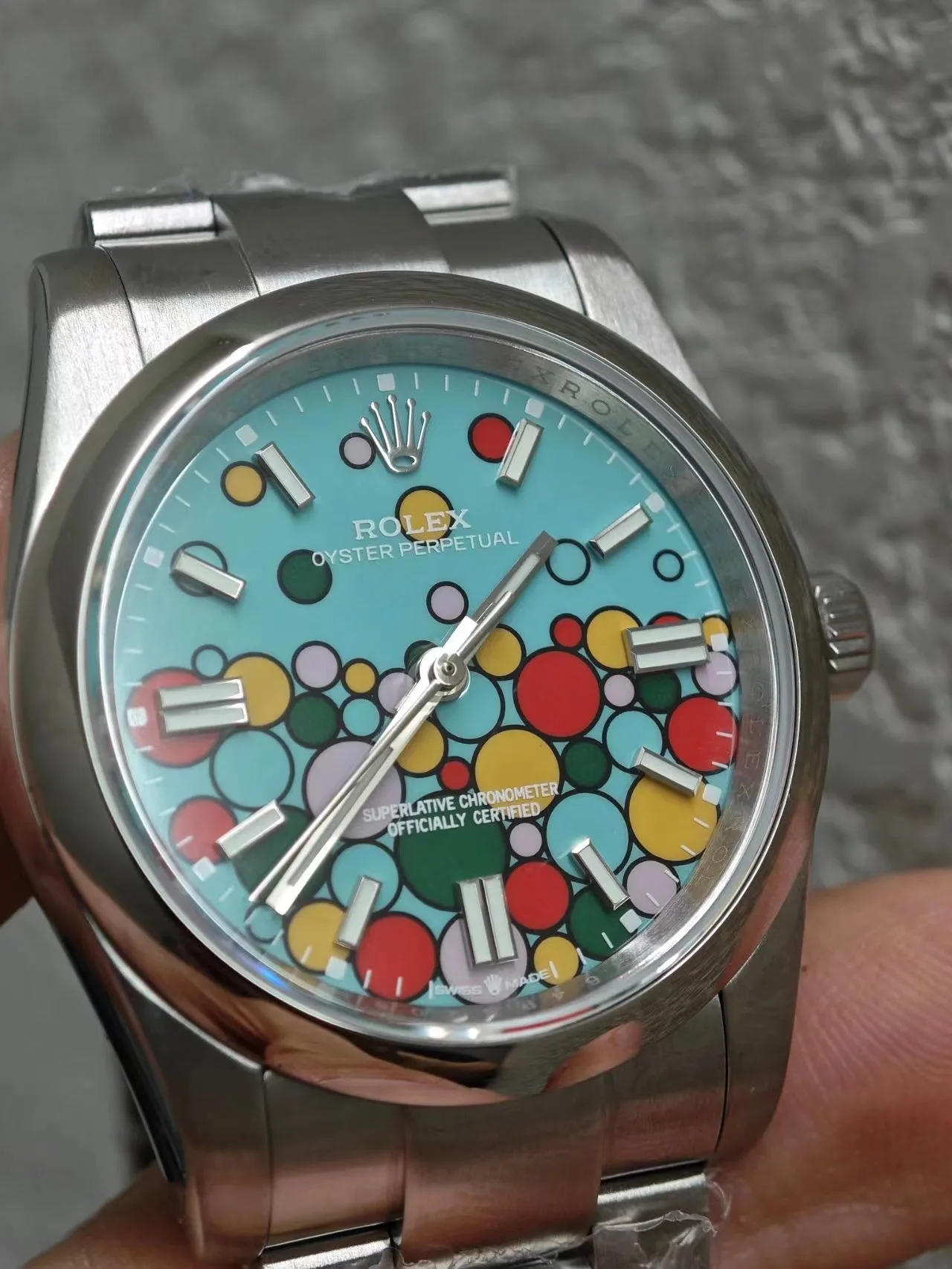 Rolex Oyster Perpetual 124300 Steel Turquoise Dial