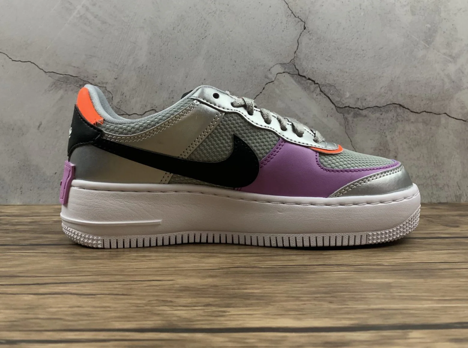 Réplica AIR FORCE 1 GRAY BLACK & PURPLE Nike Sneaker