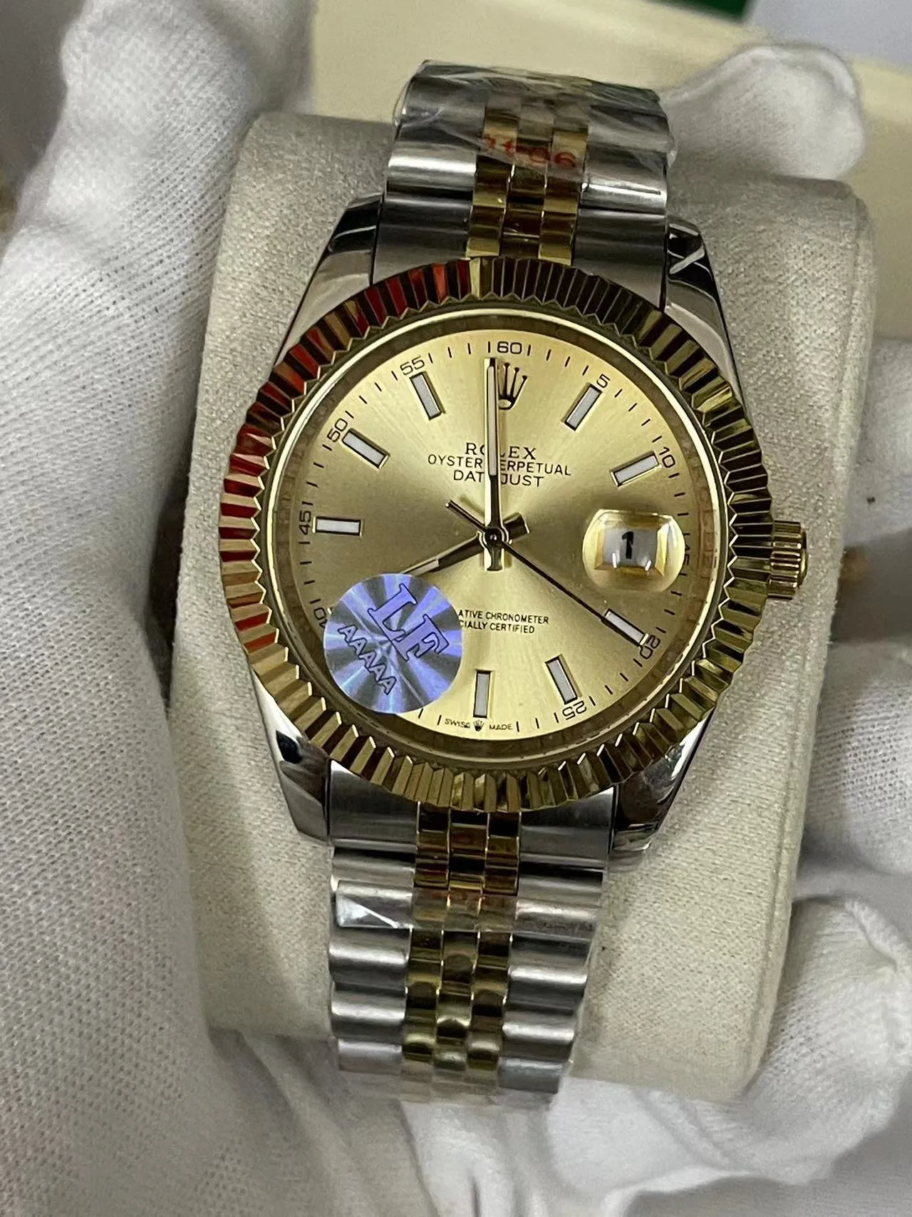 Rolex Datejust Two Tone Champagne Dial Automatic Men s Jubilee Watch 126334