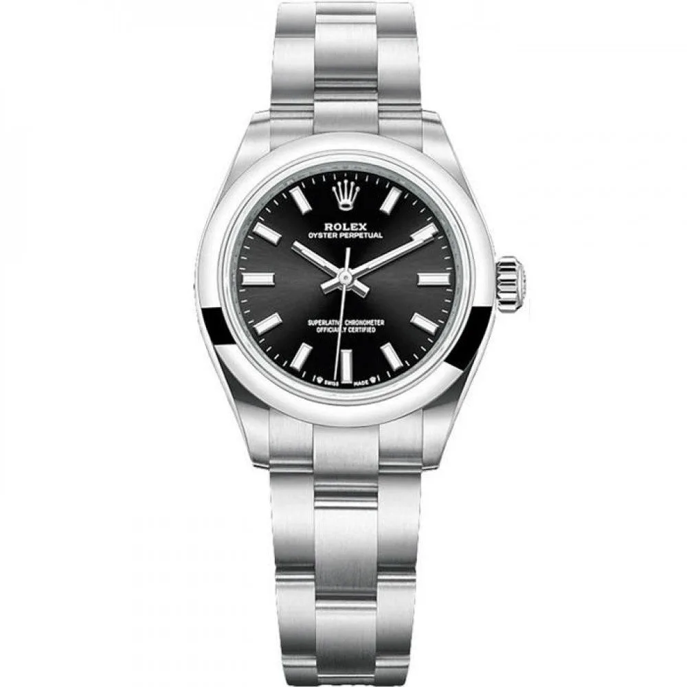 Rolex OYSTER PERPETUAL Black Dial Automatic Women s Watch 276200