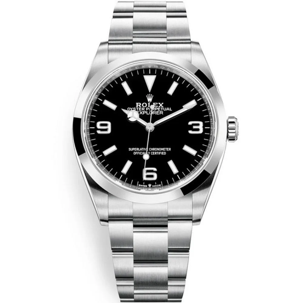 Rolex EXPLORER Black Dial Automatic Men s Watch 124270