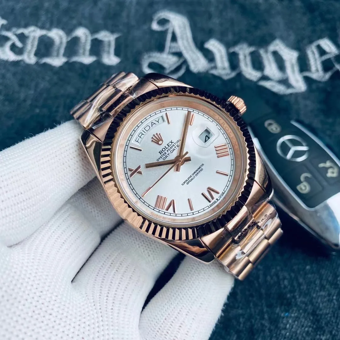 Rolex DAY-DATE Dial Automatic Men s Watch 128235