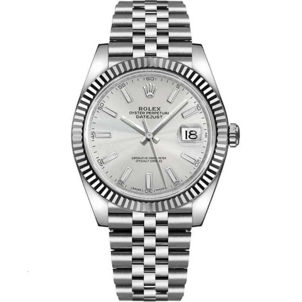Rolex Datejust Silver Dial Automatic Men s Jubilee Watch 126334