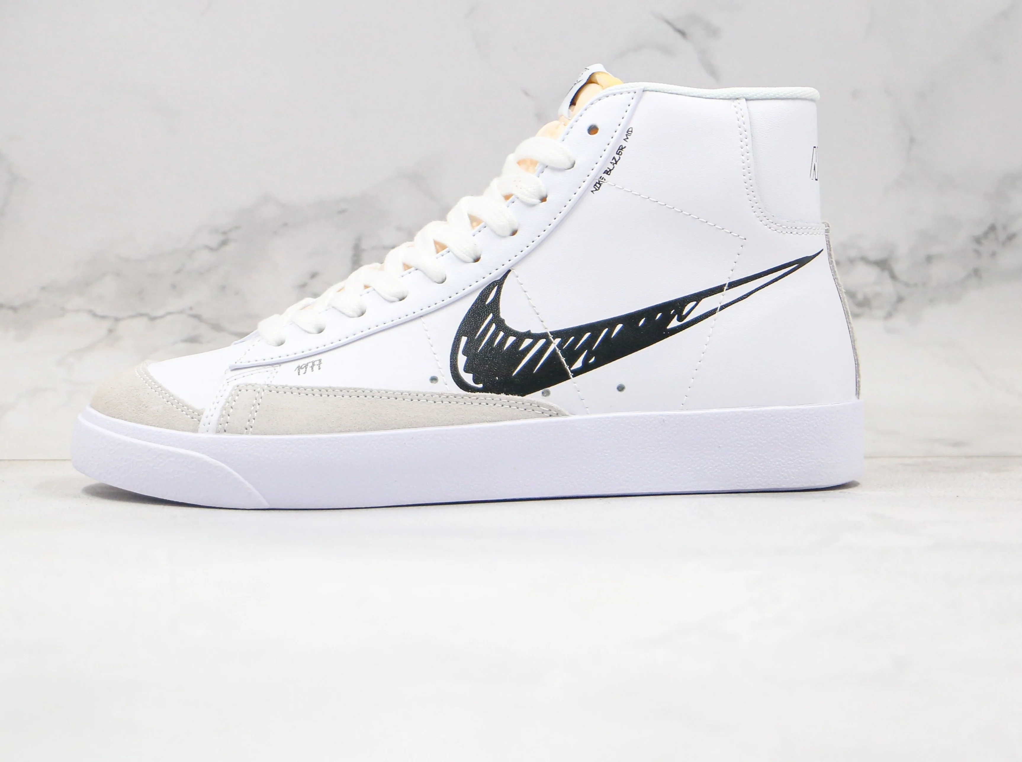 Nike Sneaker Réplica  BLAZER MID  Sketch Black Swoosh