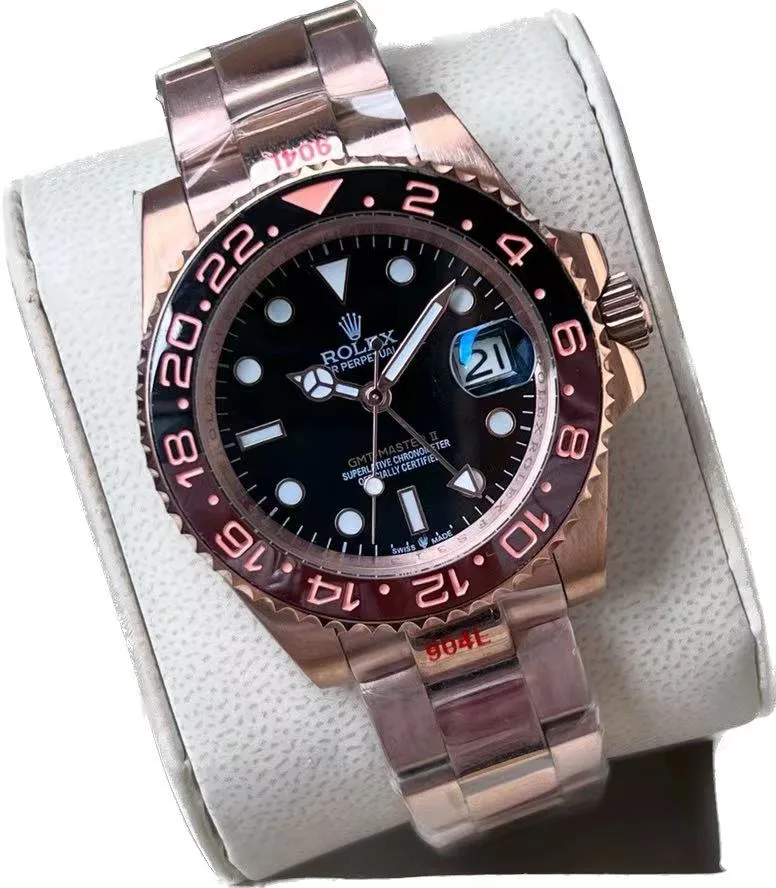 Rolex GMT MASTER II Black DIAL 126715CHNR Automatic Men s Watch