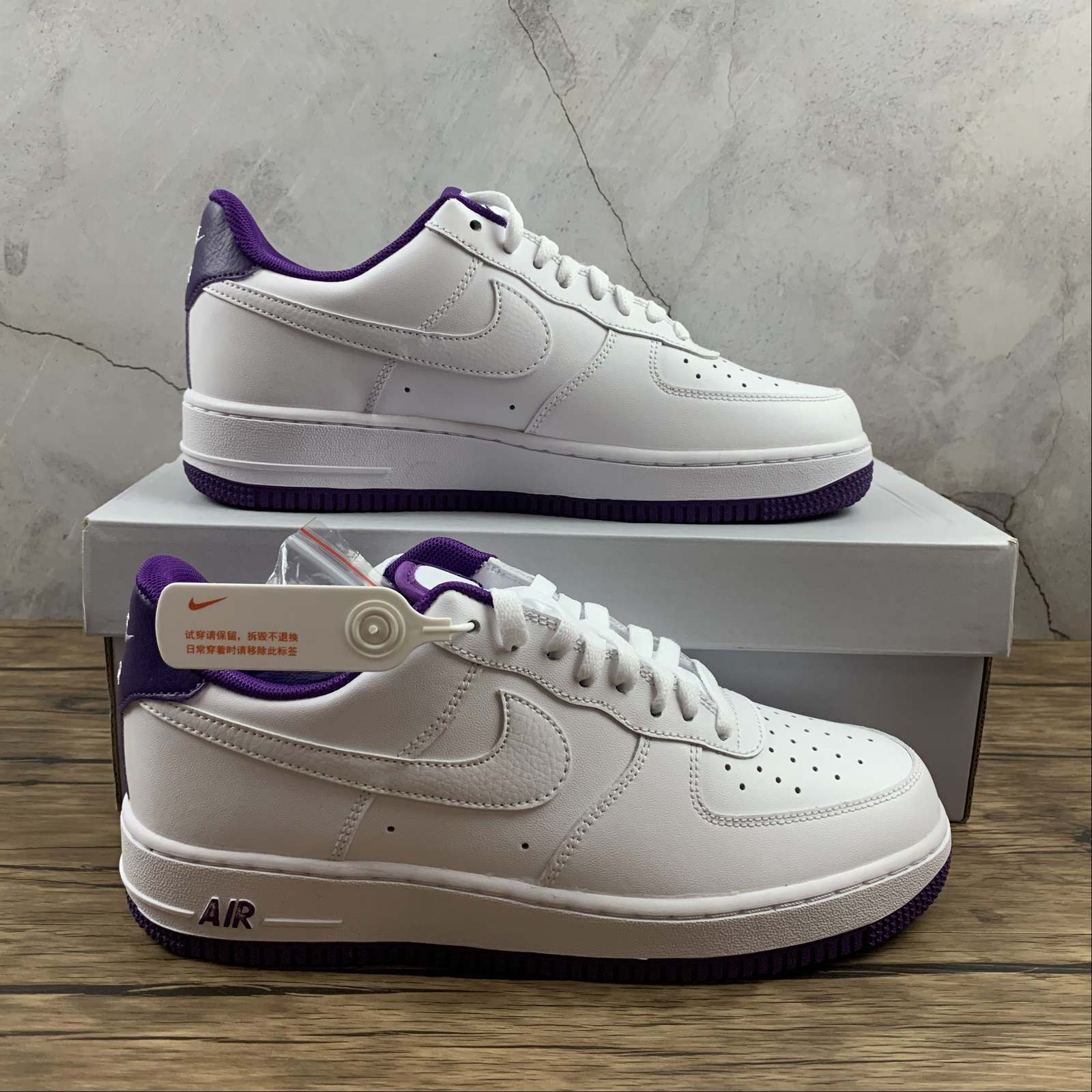 Réplica AIR FORCE 1  WHITE PURPLE Nike Sneaker