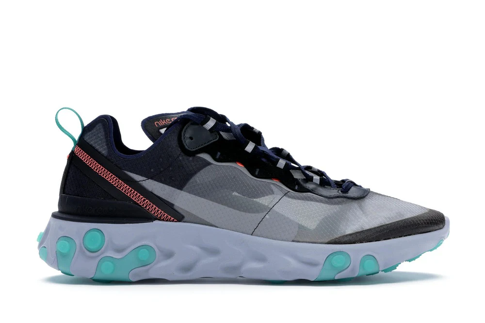 Réplica REACT ELEMENT 87 BLACK NEPTUNE GREEN Nike Sneaker