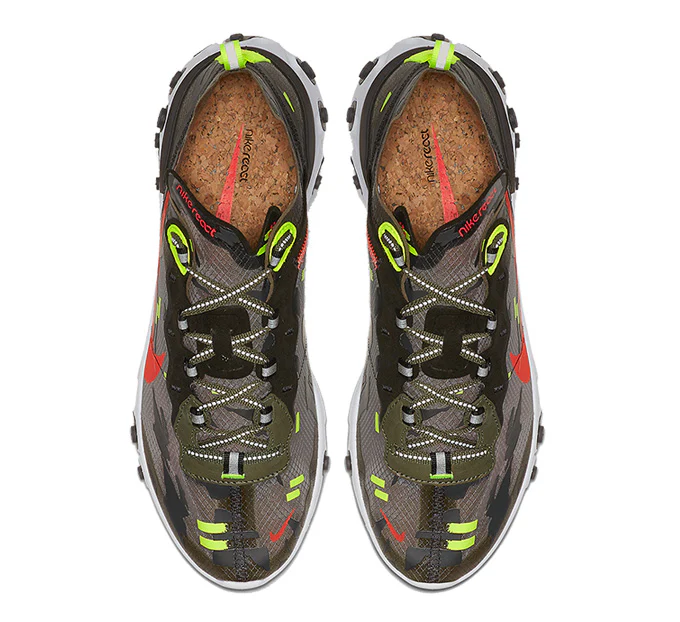 Réplica REACT ELEMENT 87 MEDIUM OLIVE BRIGHT CRIMSON Nike Sneaker