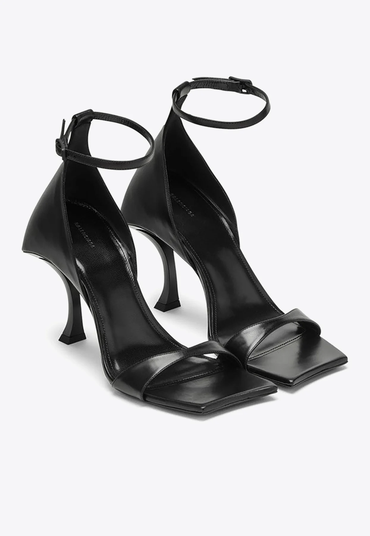 Balenciaga Hourglass 100 Leather Sandals