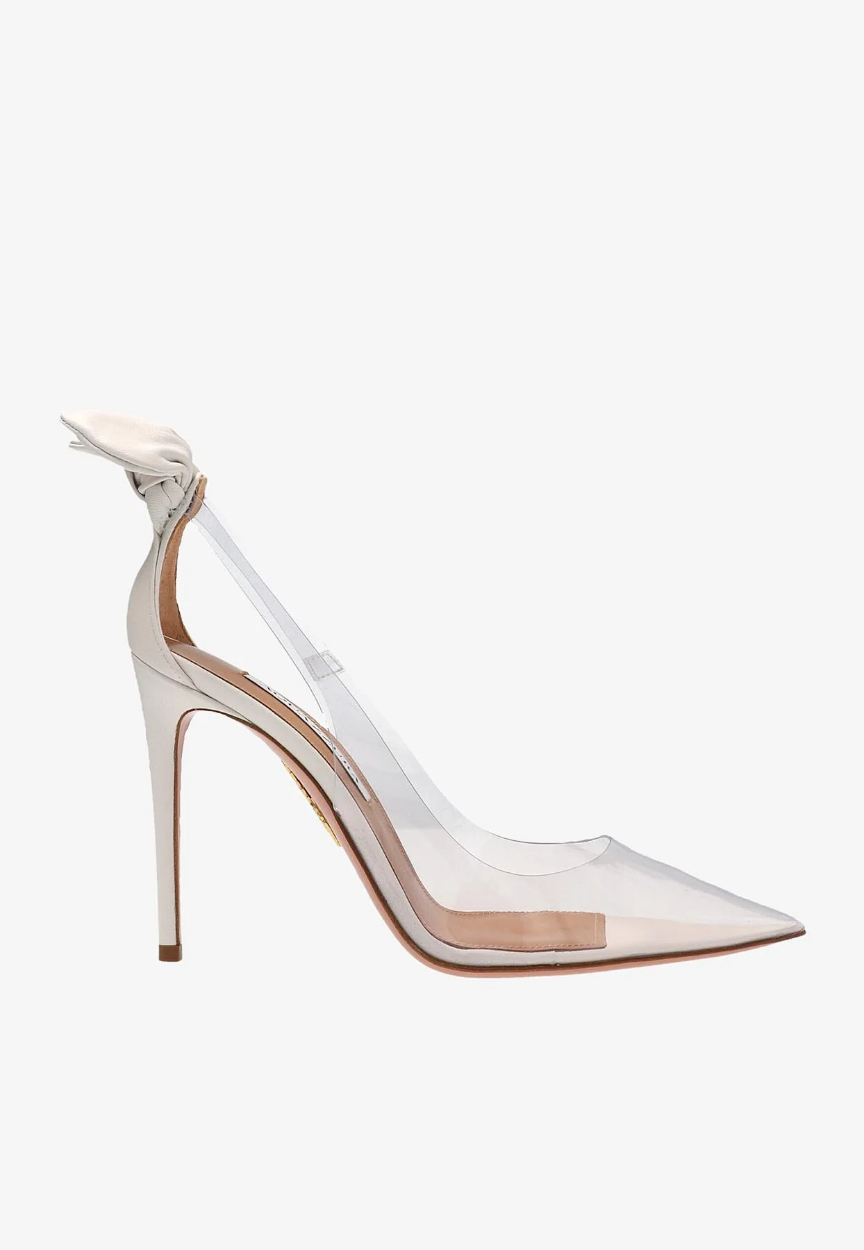 Aquazzura Bow Tie 105 PVC Pumps Women Shoes