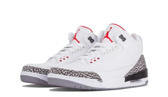 Réplica AIR JORDAN 3 ELEPHANT PRINT WHITE Sneaker