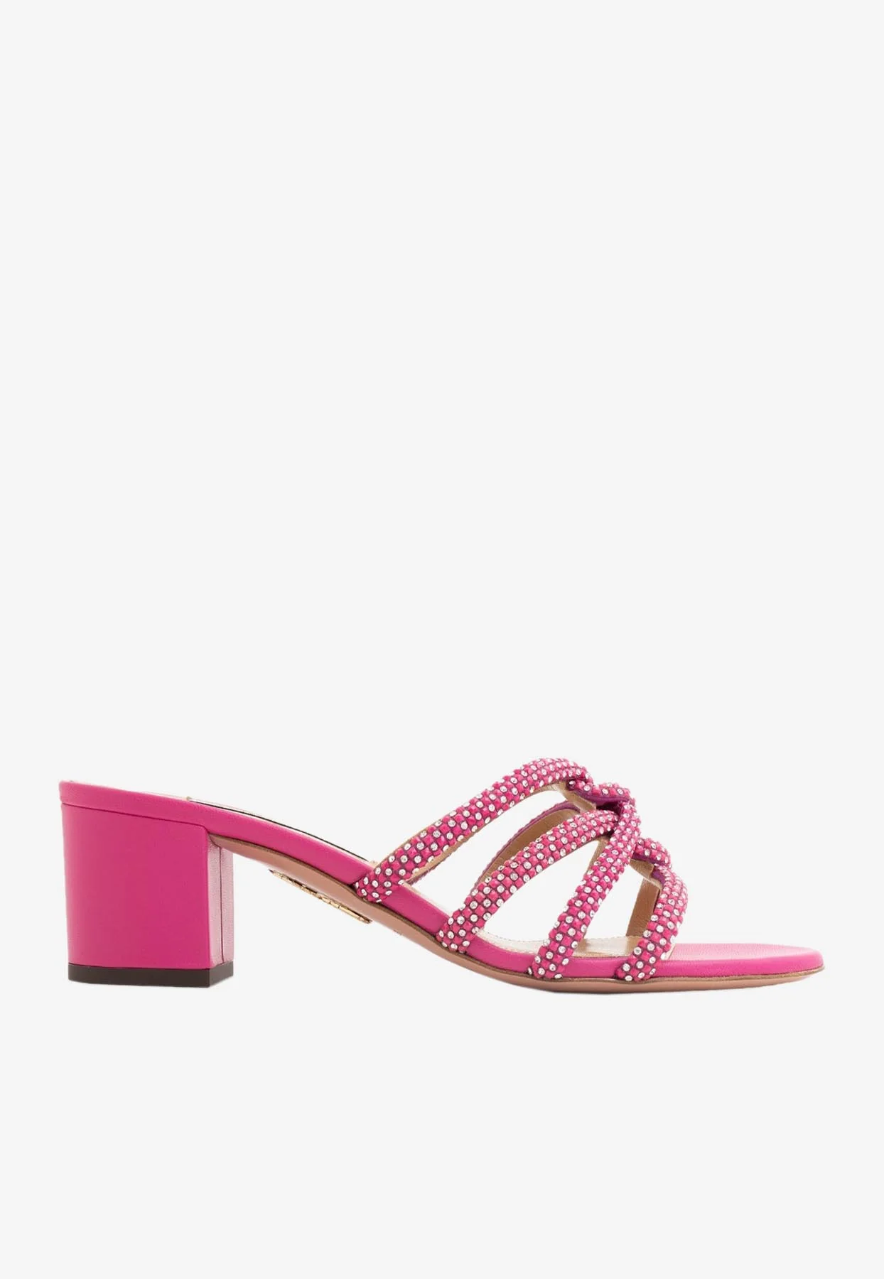 Aquazzura Moondust 50 Crystal Embellished Sandals Women Shoes