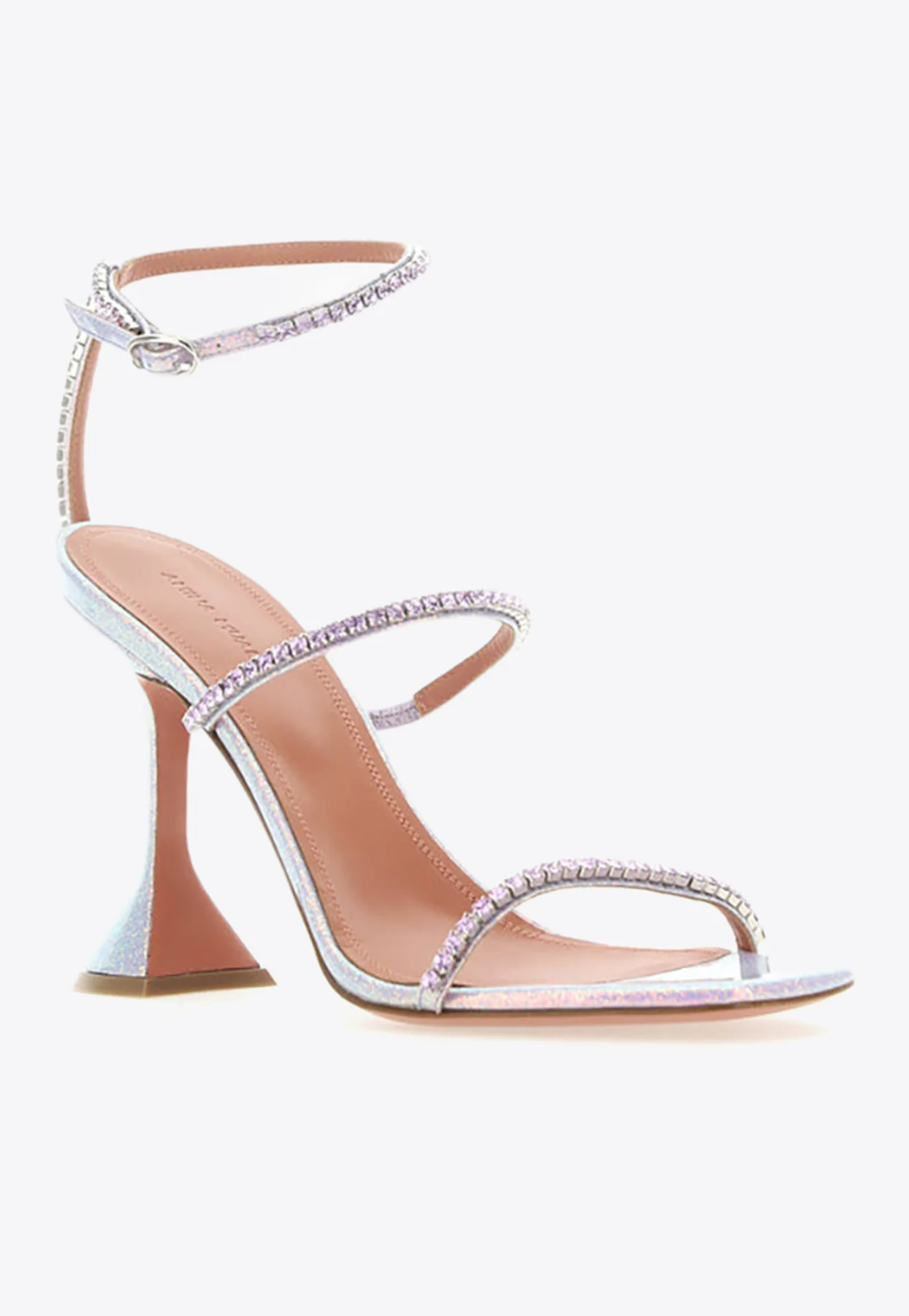 Amina Muaddi Gilda 95 Crystal Embellished Sandals Women Shoes