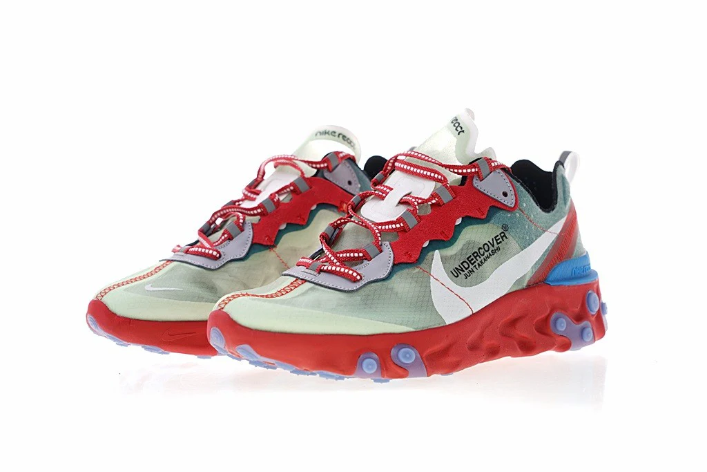 Réplica REACT ELEMENT 87 RED, BLUE & LIGHT GREEN Nike Sneaker