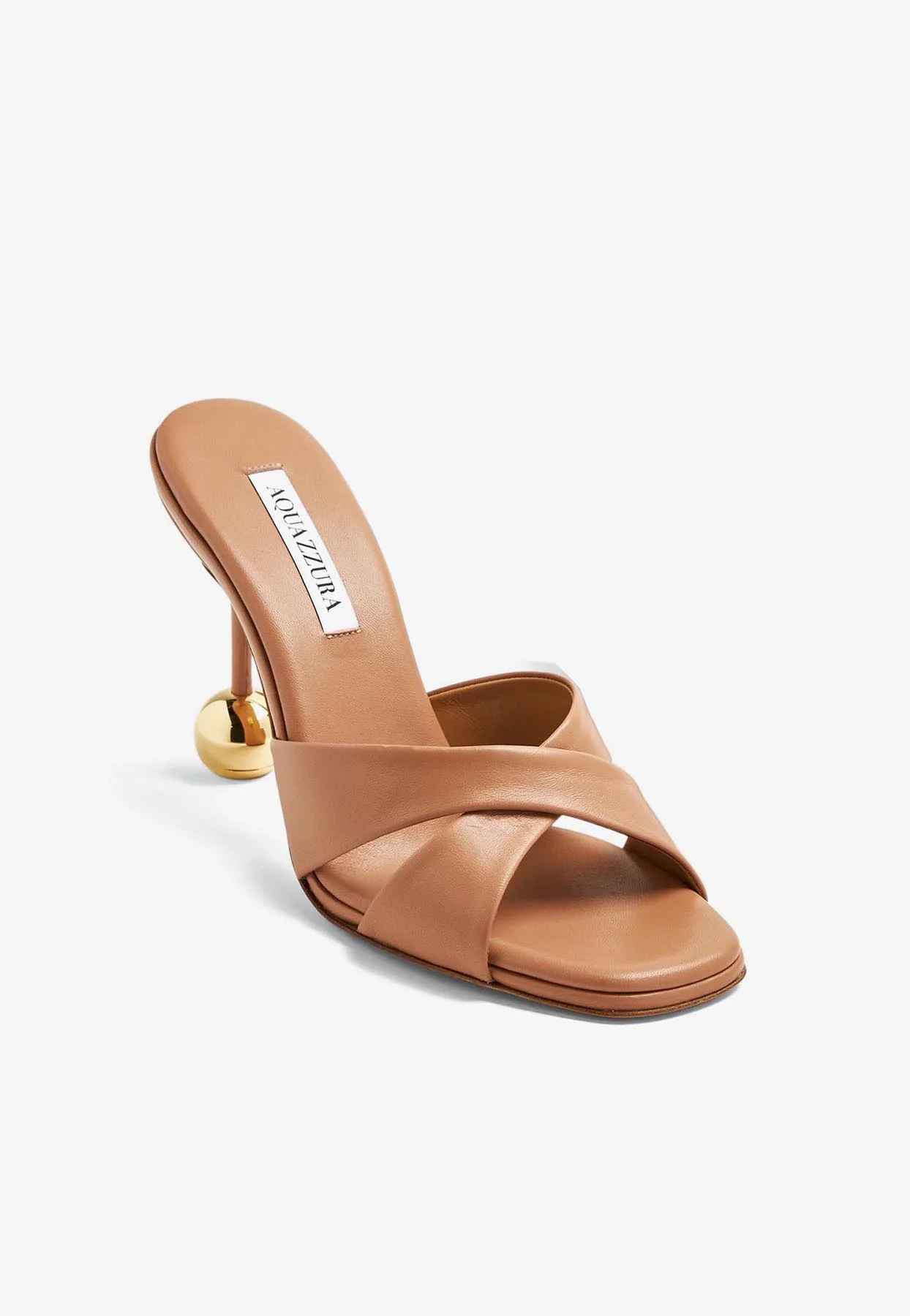 Aquazzura Darling 95 Leather Mules Women Shoes