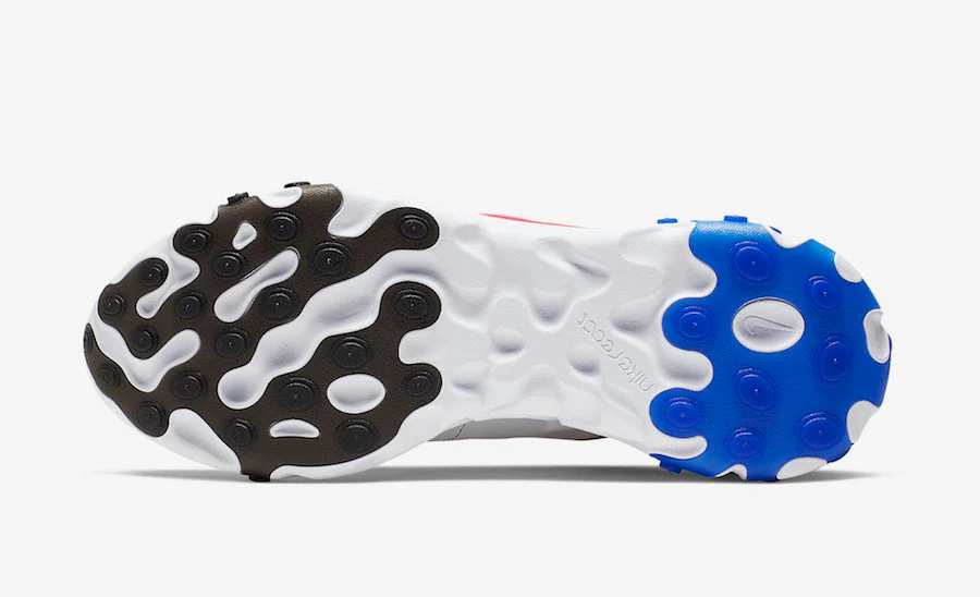 Réplica REACT ELEMENT 55  WHITE GOLD BLUE GREEN Nike Sneaker